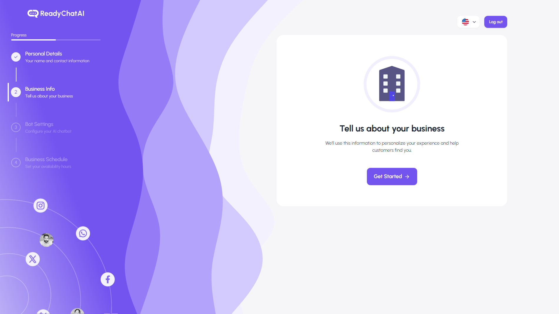 ReadyChatAI Onboarding Step 2