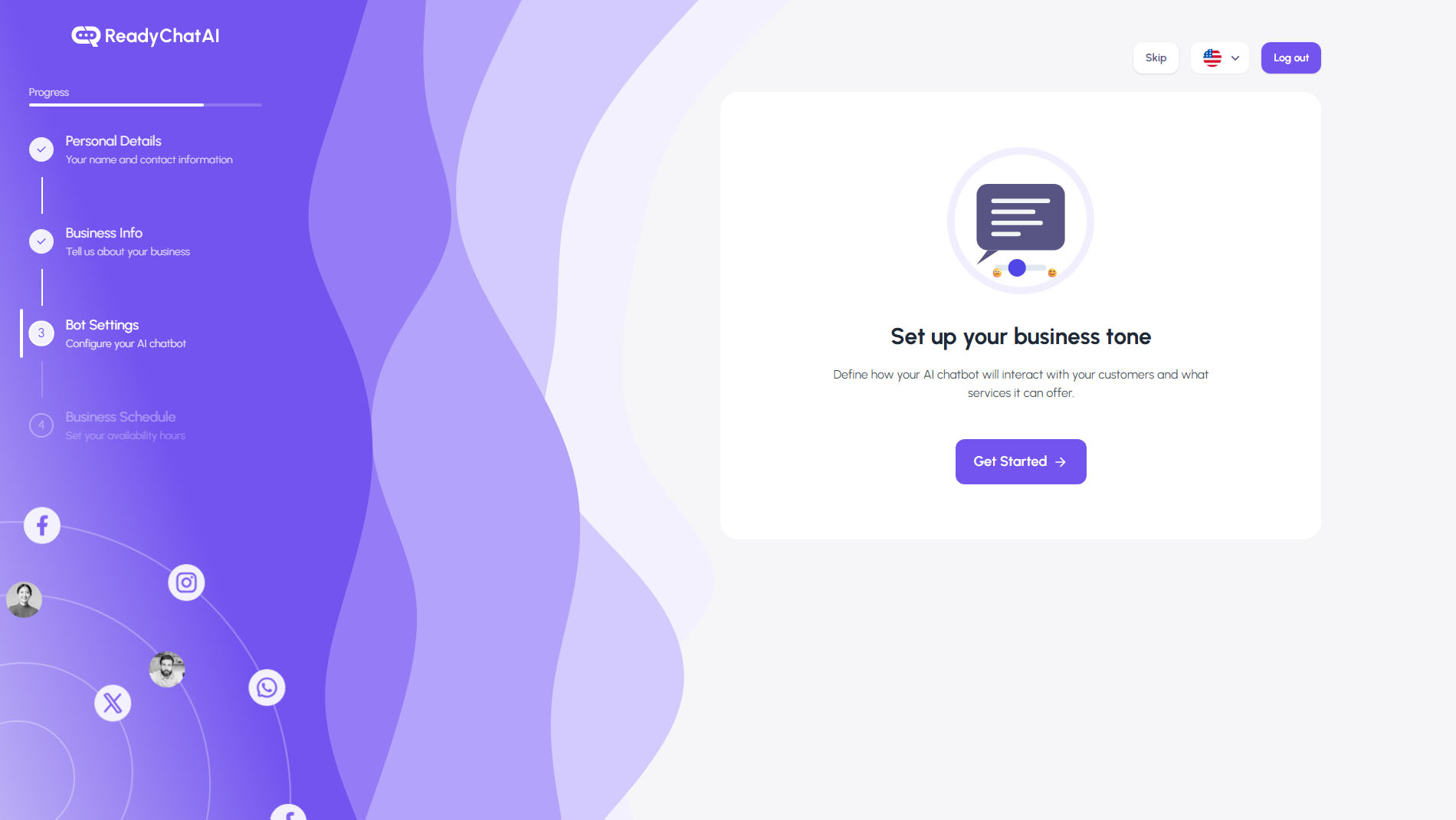 ReadyChatAI Onboarding Step 3