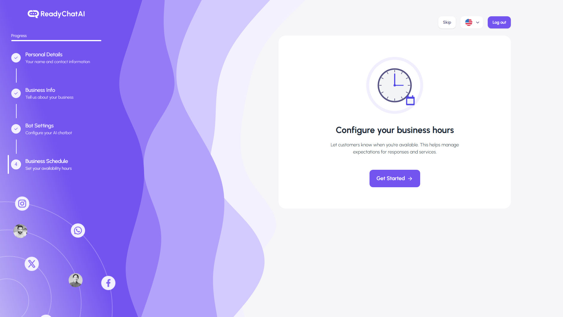 ReadyChatAI Onboarding Step 4