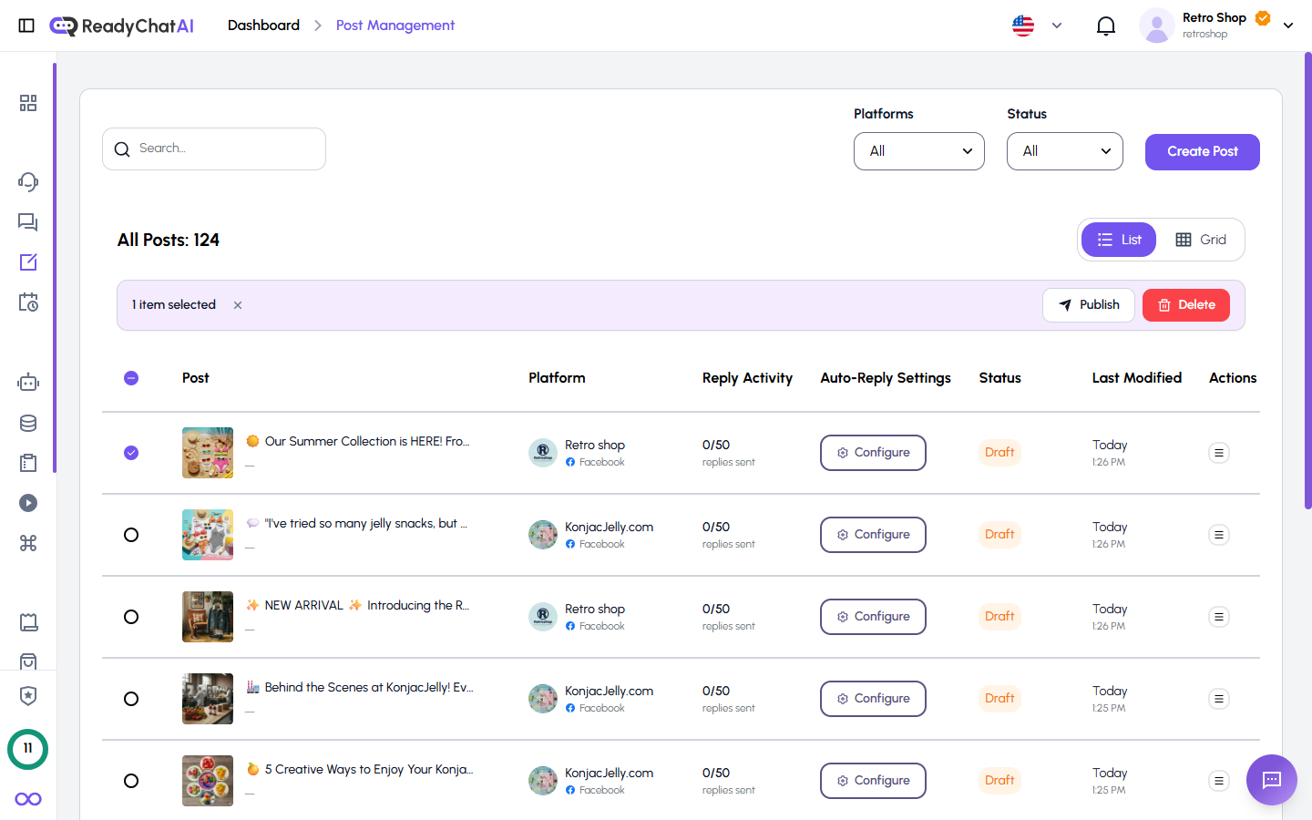 Bulk Actions Toolbar